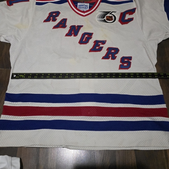 Vintage CCM Cosby New York Rangers Mark Messier 11 Jersey Mens 48 - Picture 10 of 12
